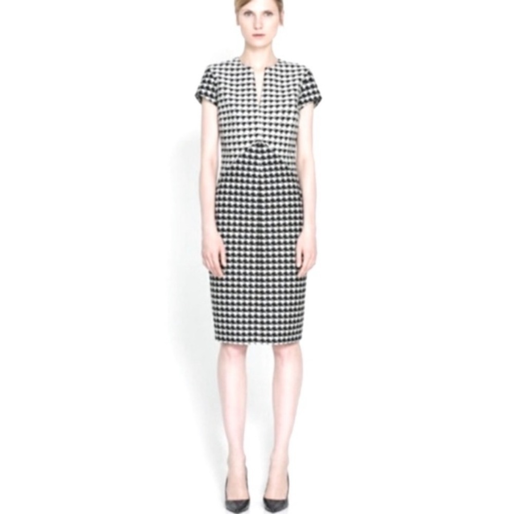 Zara houndstooth midi sheath dress - Picture 5 of 5
